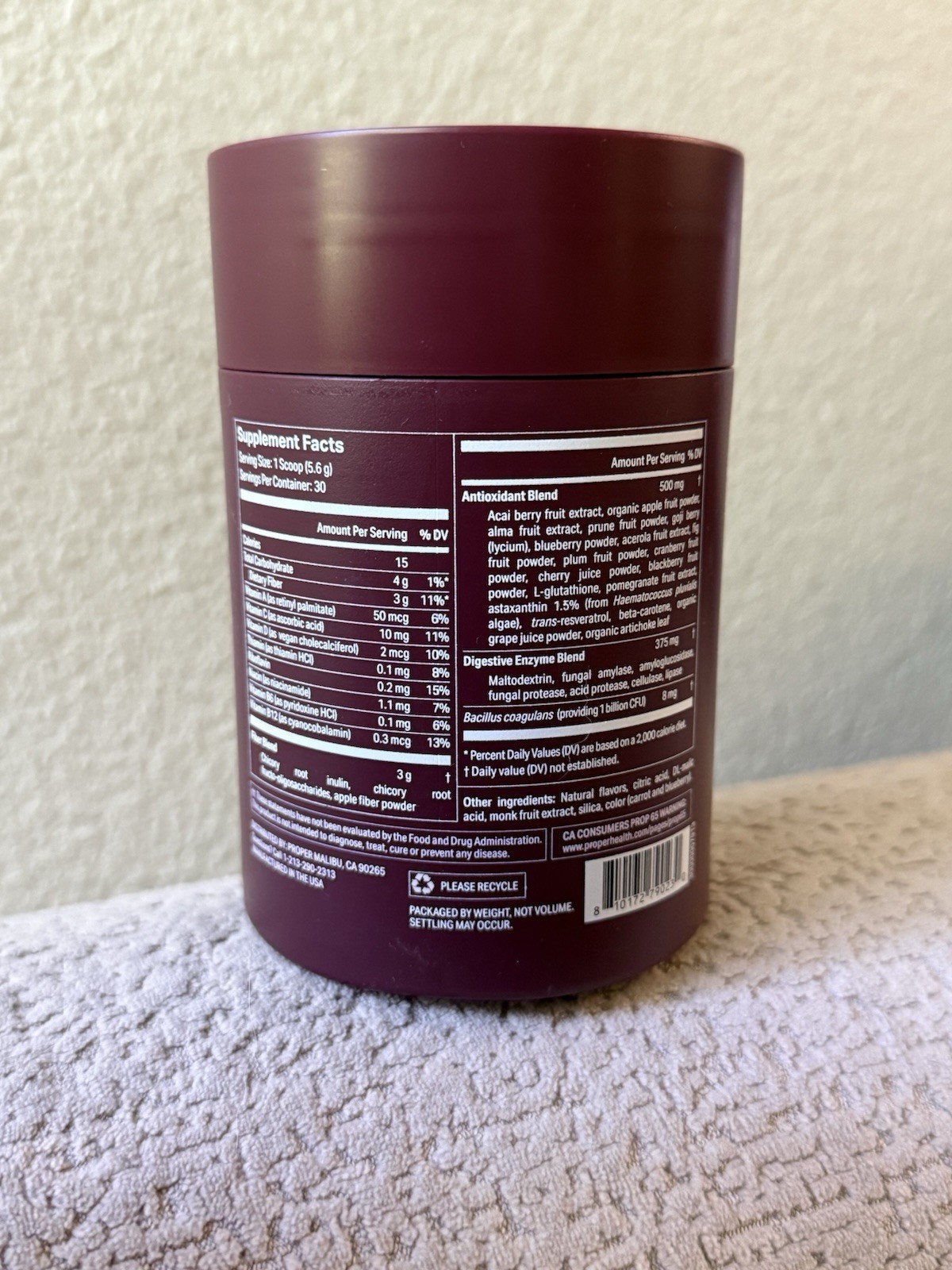 Proper, The Purples Nutrient-Dense Superfood Powder – Antioxidant Supplement