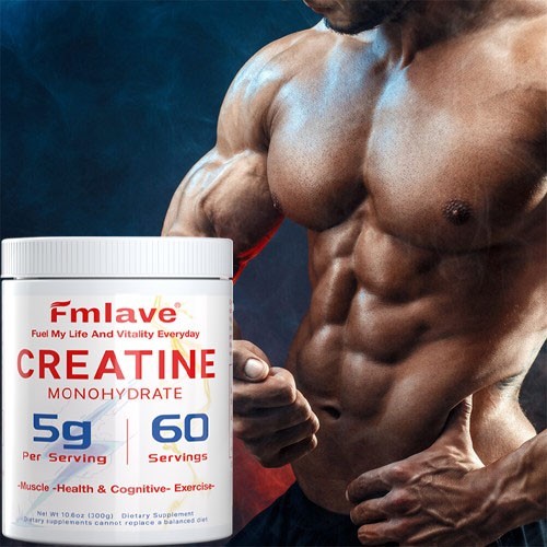 Fmlave Creatine Monohydrate 5g Micronized Creatine 10.58oz – 60 Serving Non-GMO