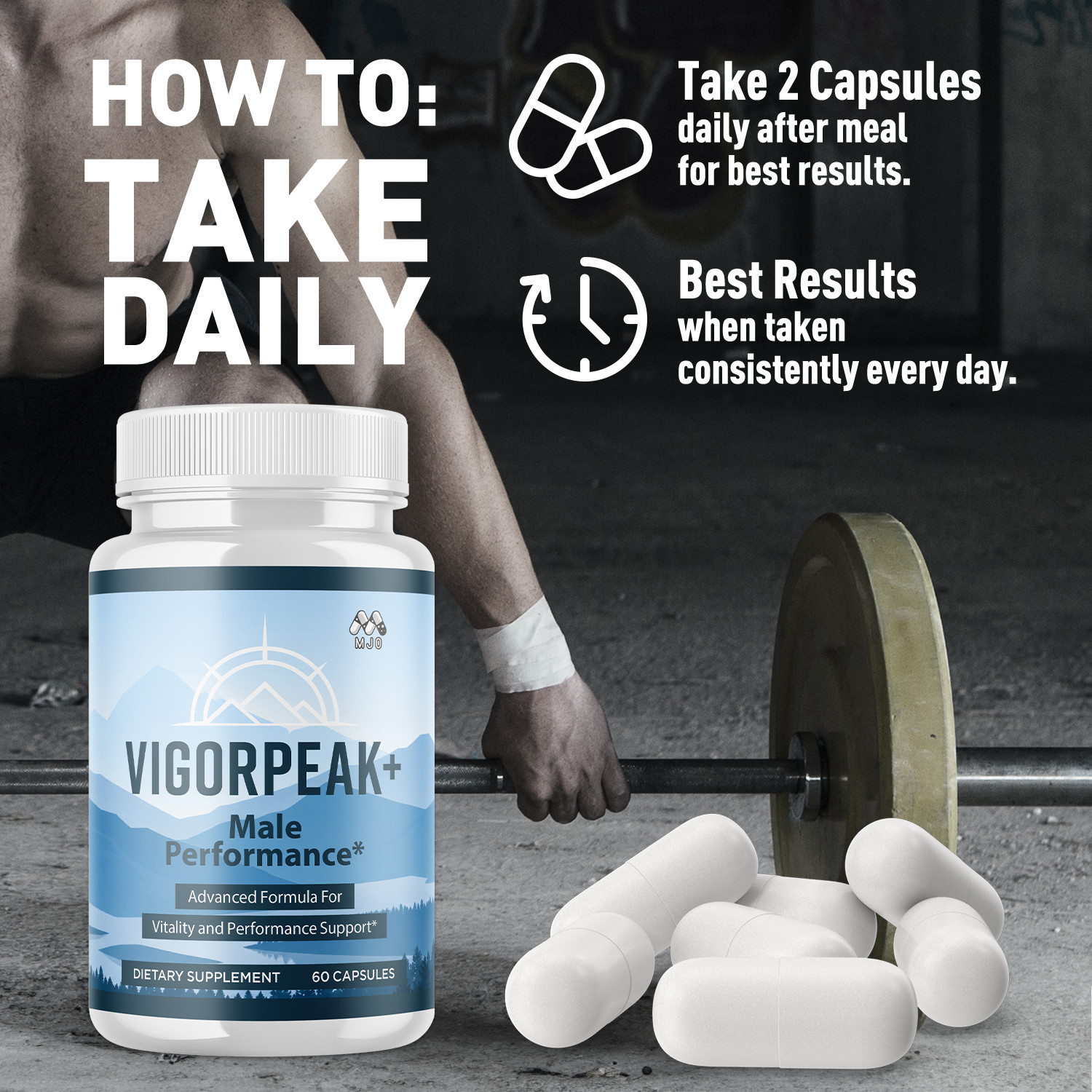 (3 Pack) Vigorpeak Advanced Male Health & Performance Support Formula 180 Caps