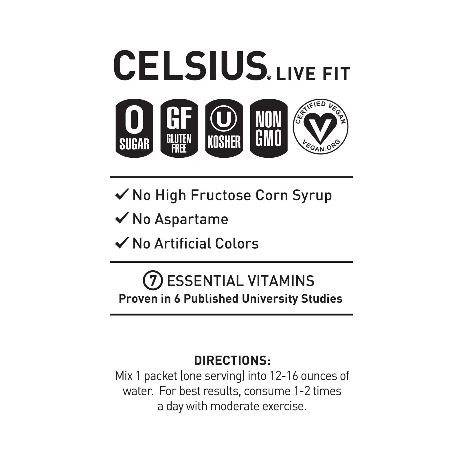 CELSIUS On The Go Energy Drink Mix, Arctic Vibe (14 Stick Pack)…