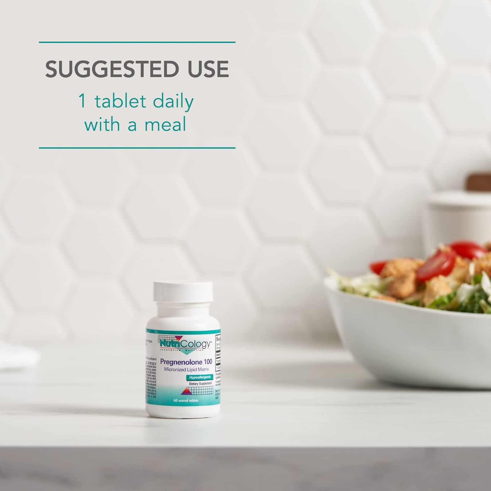 Micronized Pregnenolone 100mg – Hormone Support for Stress & Well-Being – 60 Tab