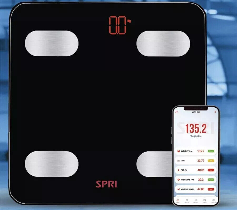 Digital Body Weight Scale Bathroom Scale w/ Backlit LCD Display 400lb/180KG US