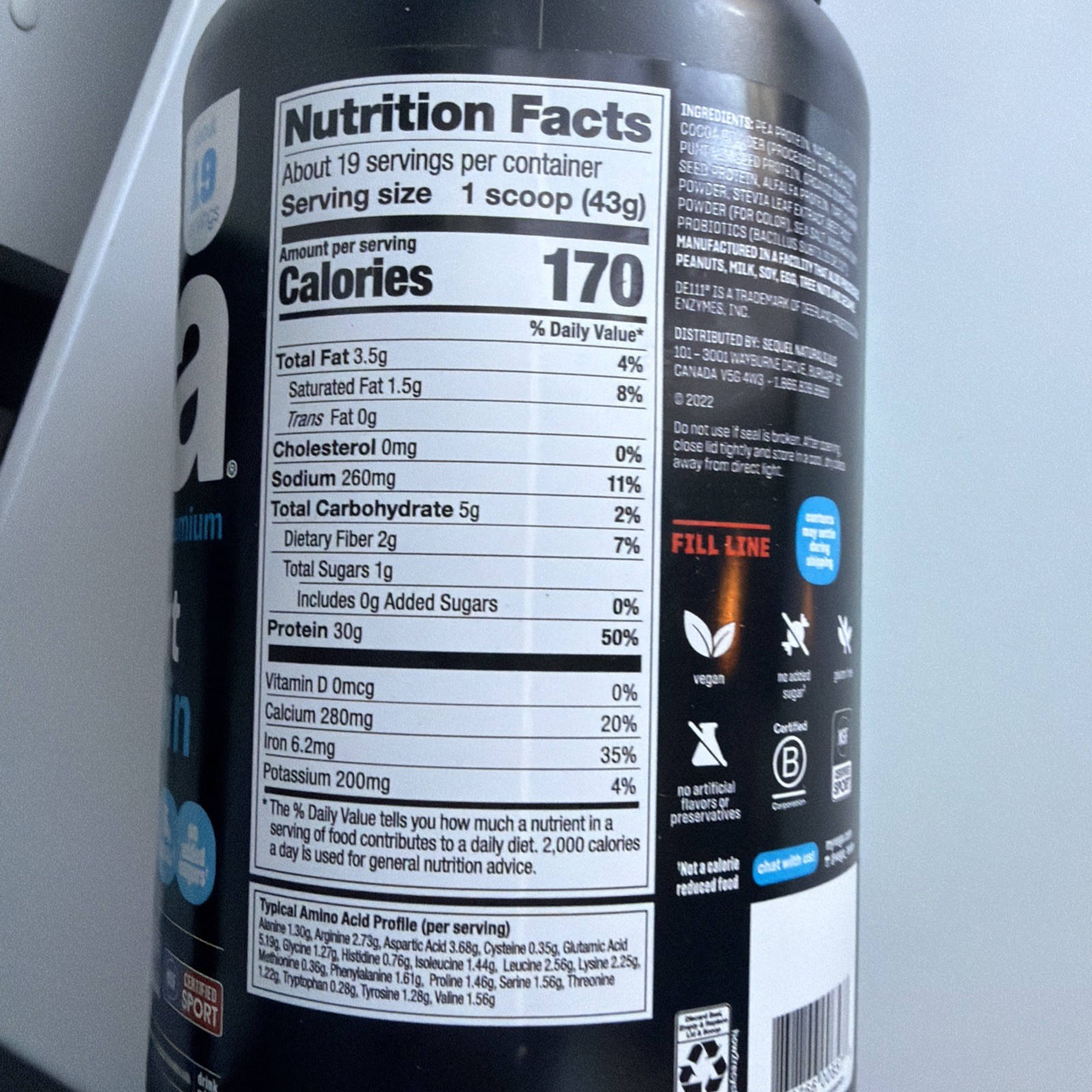 Vega, Sport Protein Powder Mocha, 1 Each, 28.6 Oz Exp 7/2026