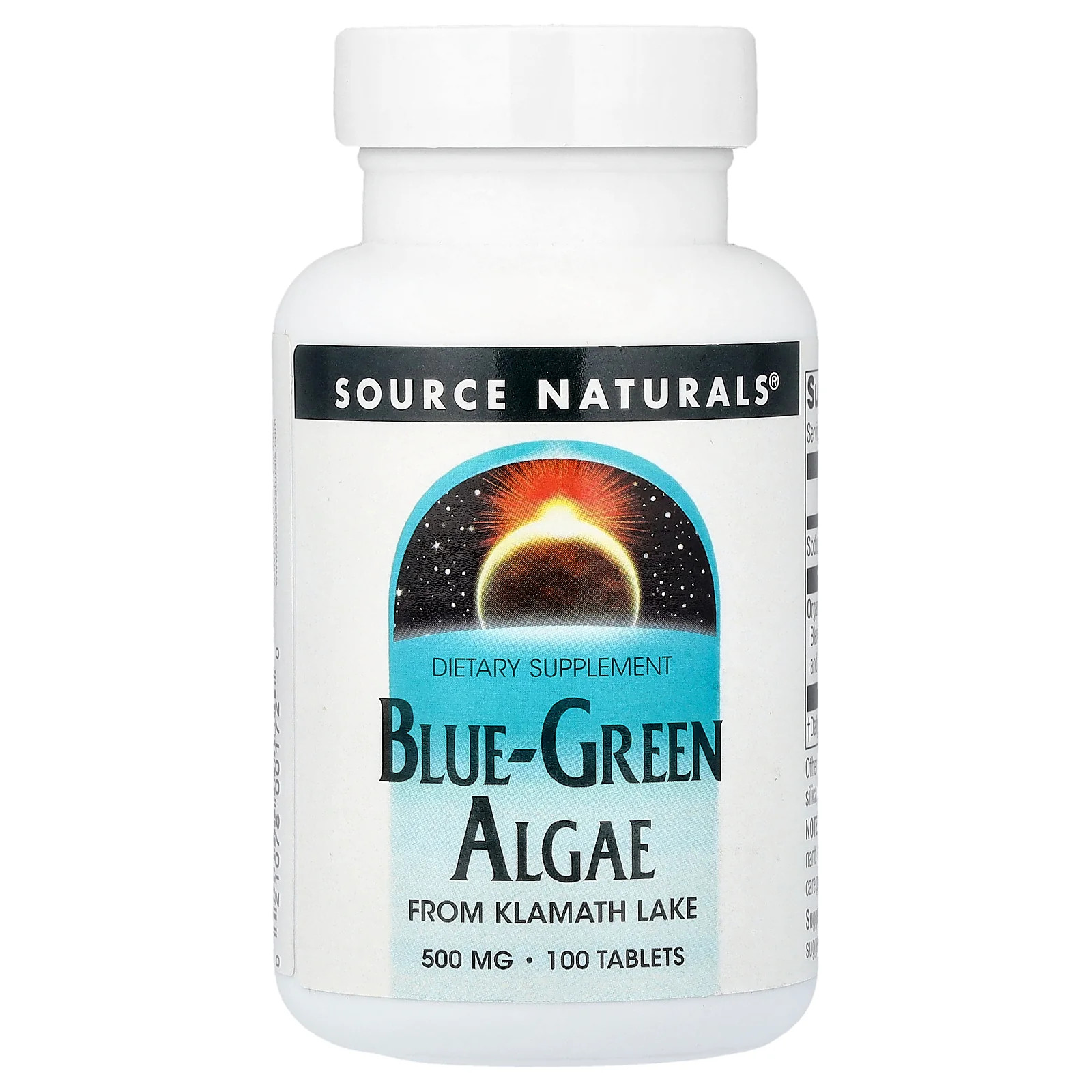 2 X Source Naturals, Blue-Green Algae, 500 mg, 100 Tablets