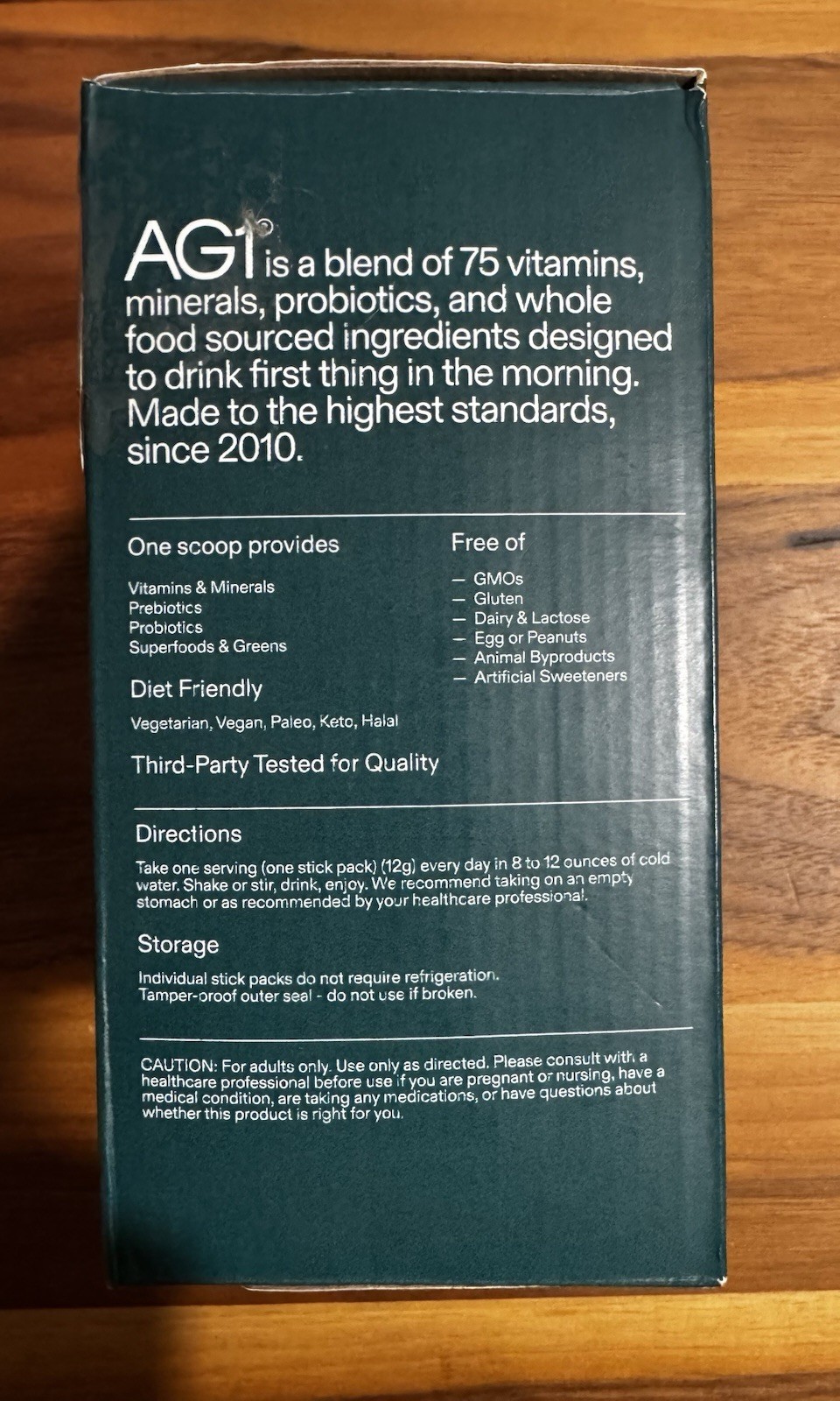 Open Box-AG1 Athletic Greens 40 x 12g Sealed Nutrition Packets expired-still OK
