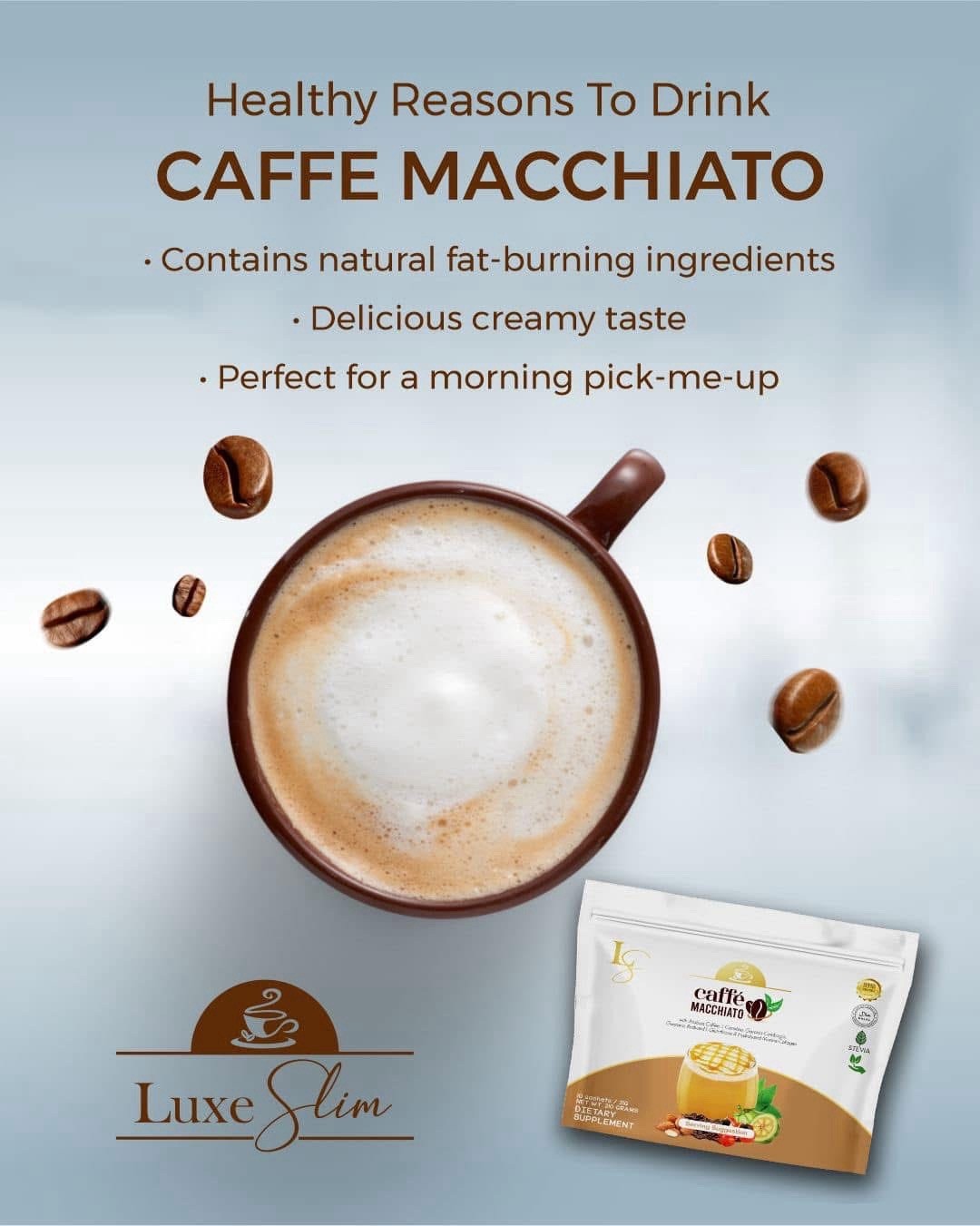 Caffè Machiatto – Premium Coffee Blend – Dietary Supplement – 210g
