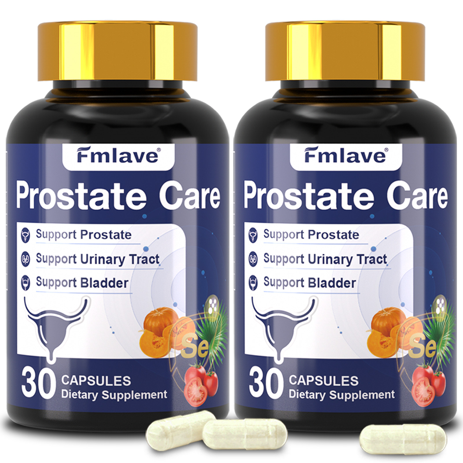 (2 Pack) Prostate Support – Reduce Frequent Urination, Stamina supplement 60ct
