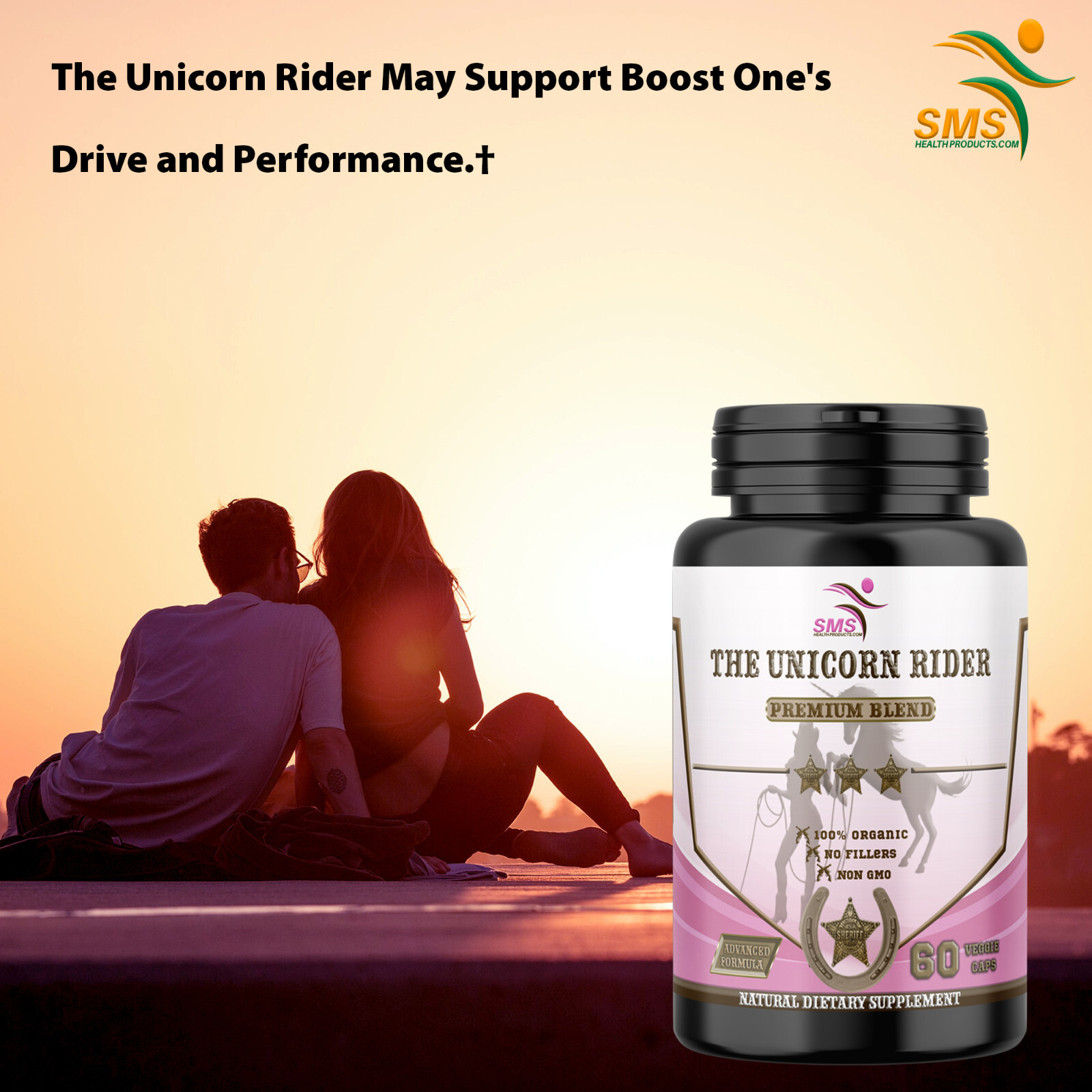 The Original Unicorn Rider 180 Vegetarian Caps For Womens Health Organic By SMS