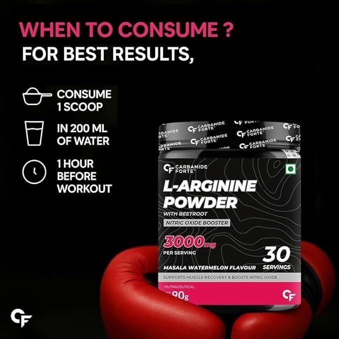 Carbamide Forte L-Arginine 3000mg 90g | Beet Root | Pre Workout | Masala WM H872
