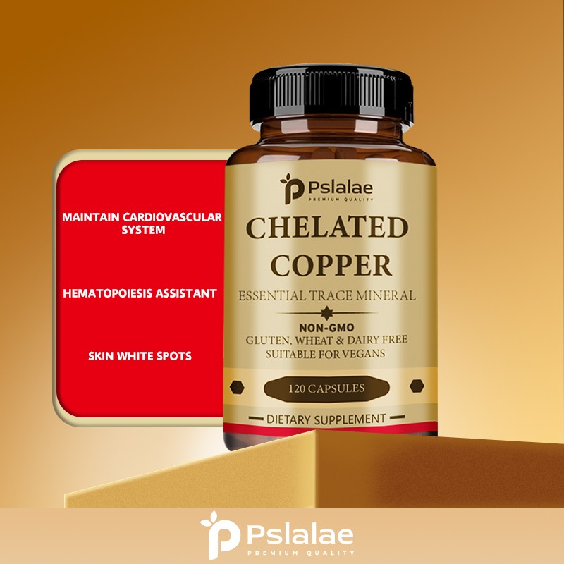 Chelated Copper Capsules – Bone, Skin, Heart Health, Immune and Thyroid Support