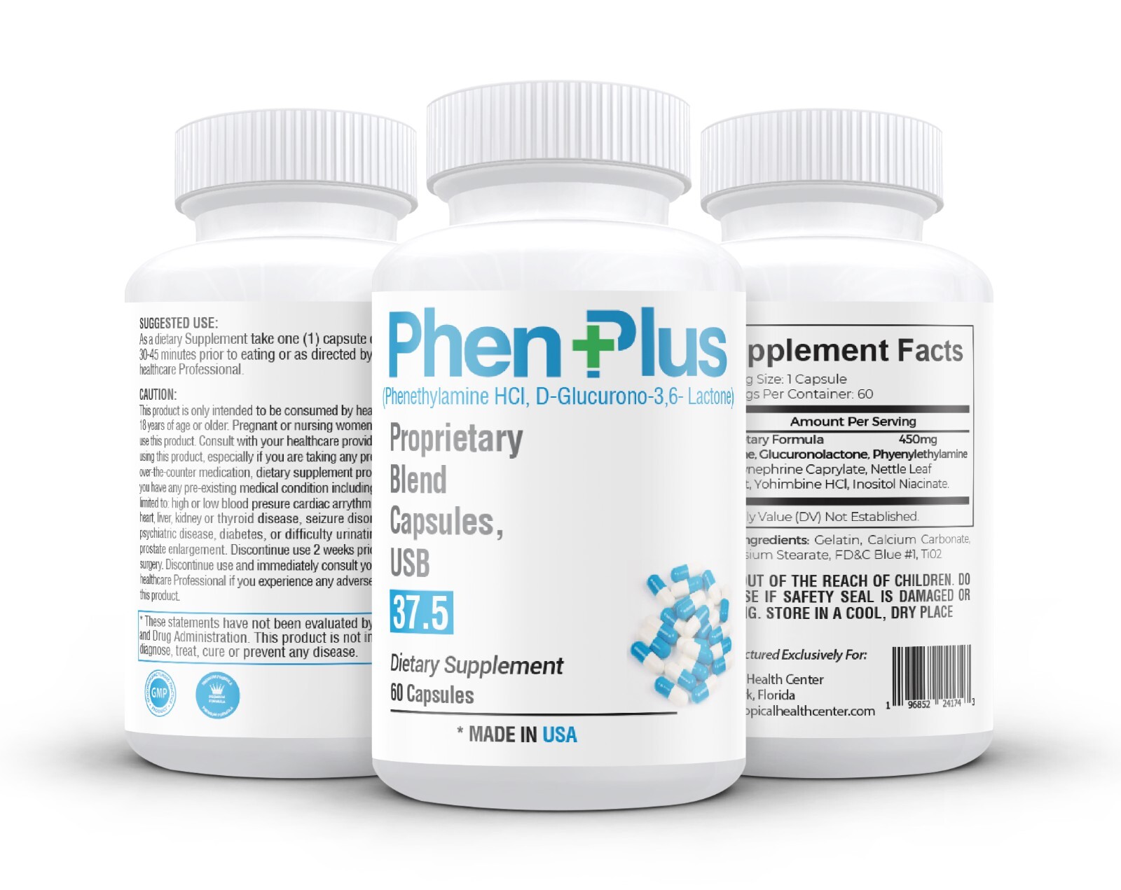PhenPlus 37.5 Max strenght fat burner appetite suppressant diet pills