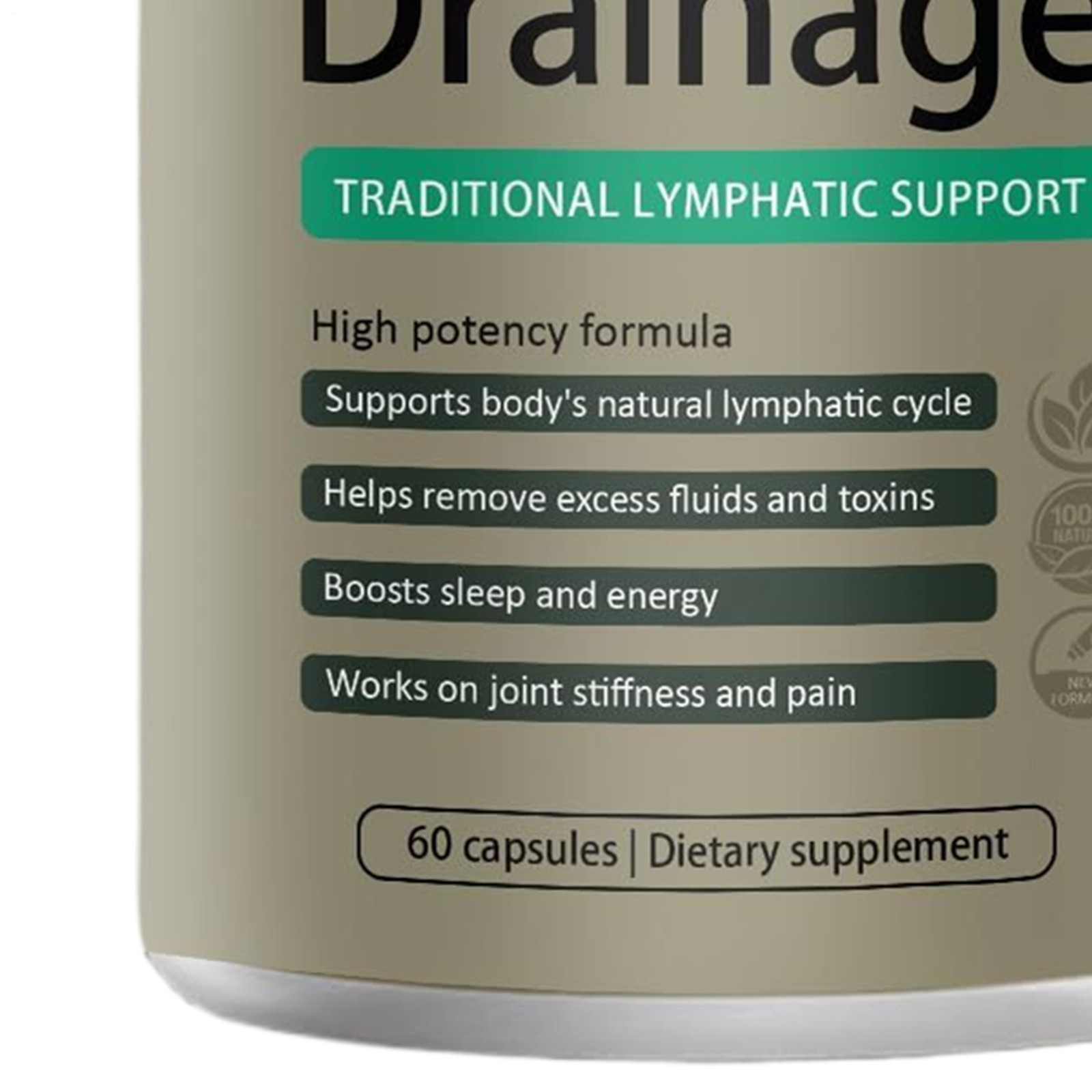 Lymphatic Drainage Supplements Natural Herbal for Immune Health Fluid Balance