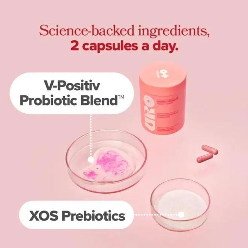 URO-Women’s Probiotics with Lactobacillus & Prebiotics for Intimate pH Health