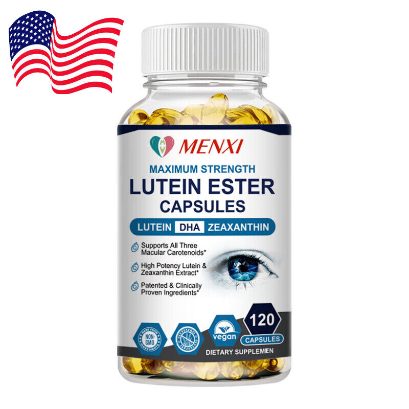 Eye Health Supplement Lutein and Zeaxanthin Support Vision Health, 120 Capsules