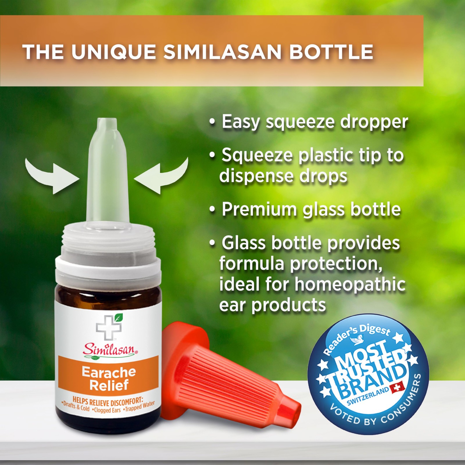 Similasan Earache Relief Ear Drops 0.33 Ounce Fl Oz (Pack of 1), Orange