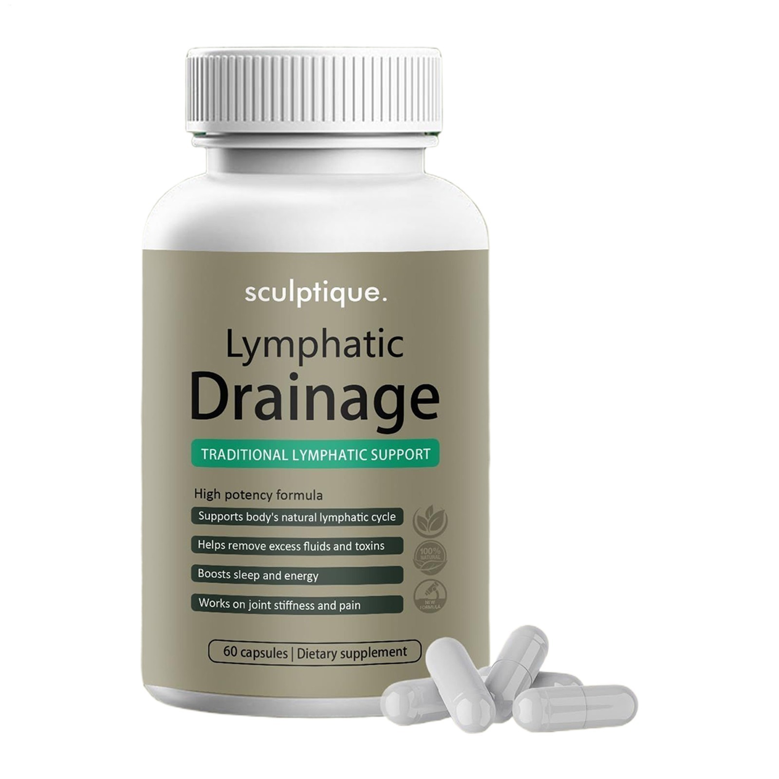 Lymphatic Drainage Supplements Natural Herbal for Immune Health Fluid Balance