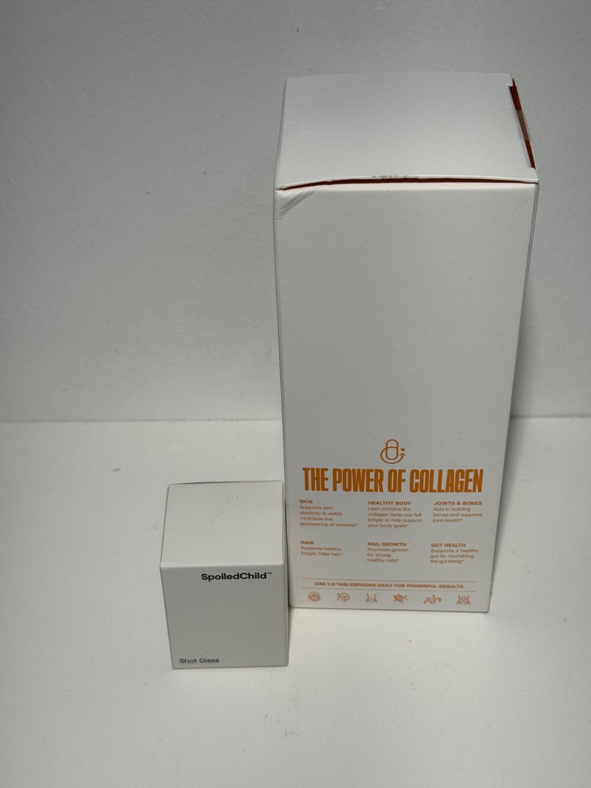 Spoiled child E27 Liquid Collagen- MANGO Flavor- 15.2 oz New PLUS SHOT GLASS