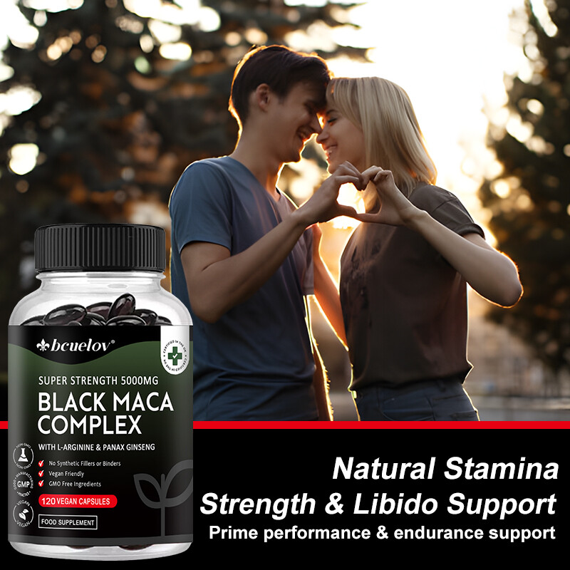 Black Maca Complex Boosts Energy Endurance Reproductive Health Balances Mood