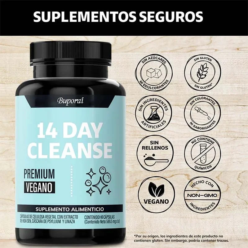 14 Day Cleanse 60pcs, Improves Digestive Comfort, Cleanses and Detoxifies,Energy