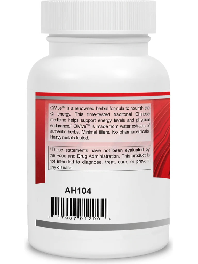 ActiveHerb QiVive 400mg 80 Veggie Capsules Herbal Dietary Supplement