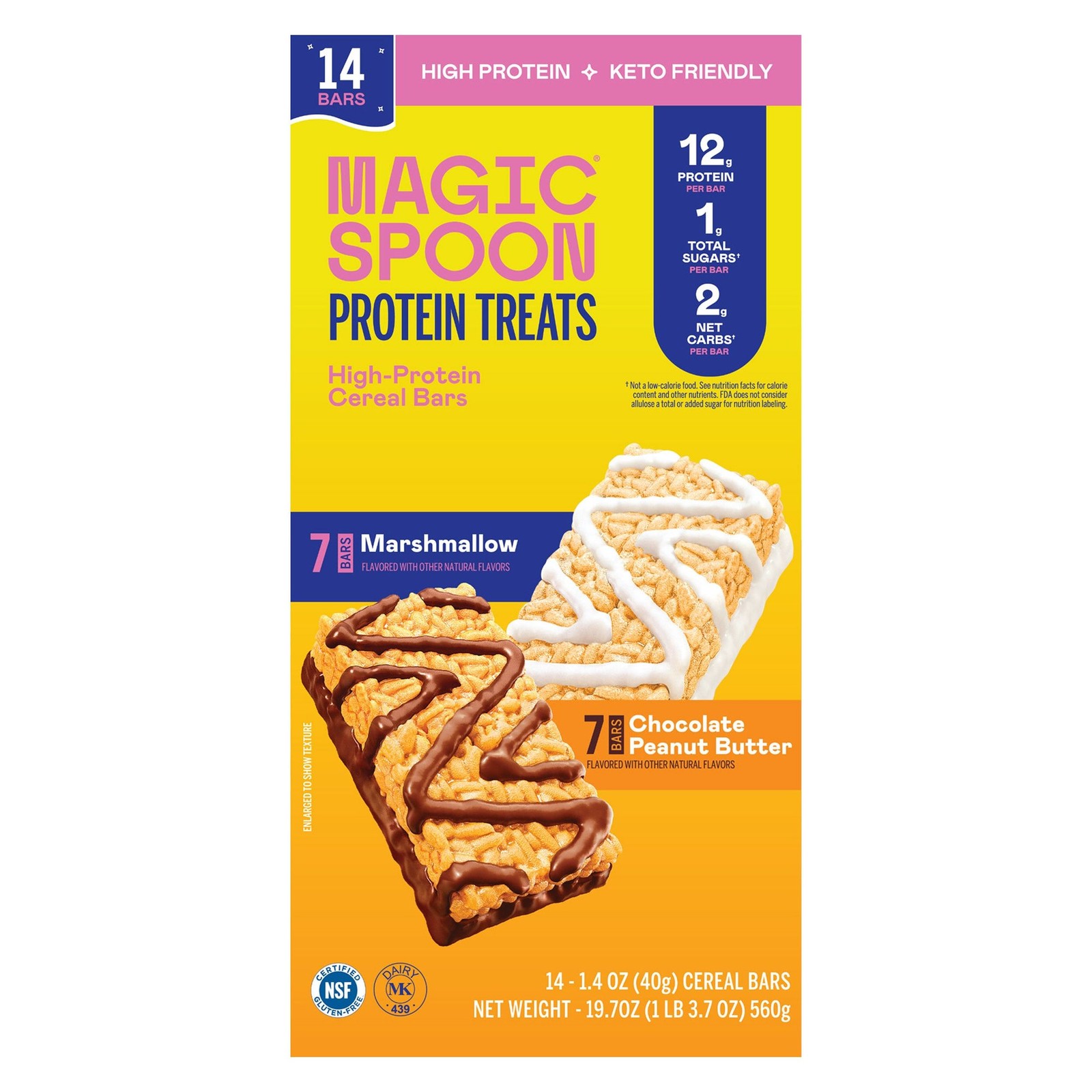 Magic Spoon 12g Protein Treats Snack Bars, Variety Pack, 14-count