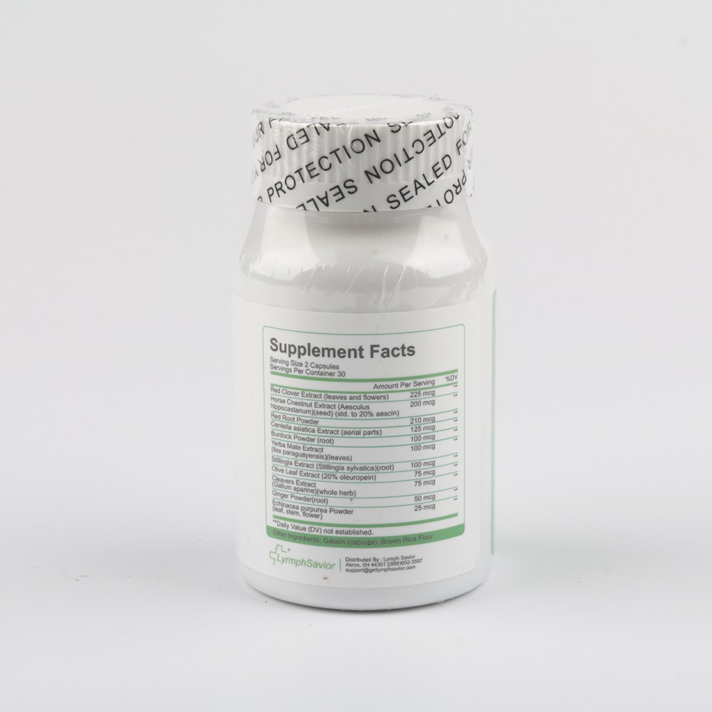Lymph Savior Advanced Lymphatic Health Support Dietary Supplement 60 — Capsules