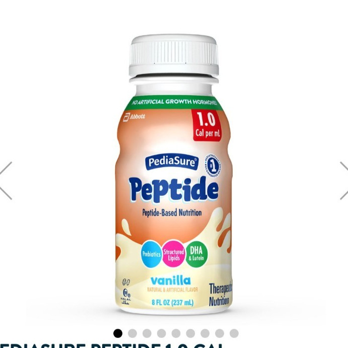 PediaSure Peptide 1.0 Cal Vanilla Shake 8 fl oz (237 mL) 24 Bottles