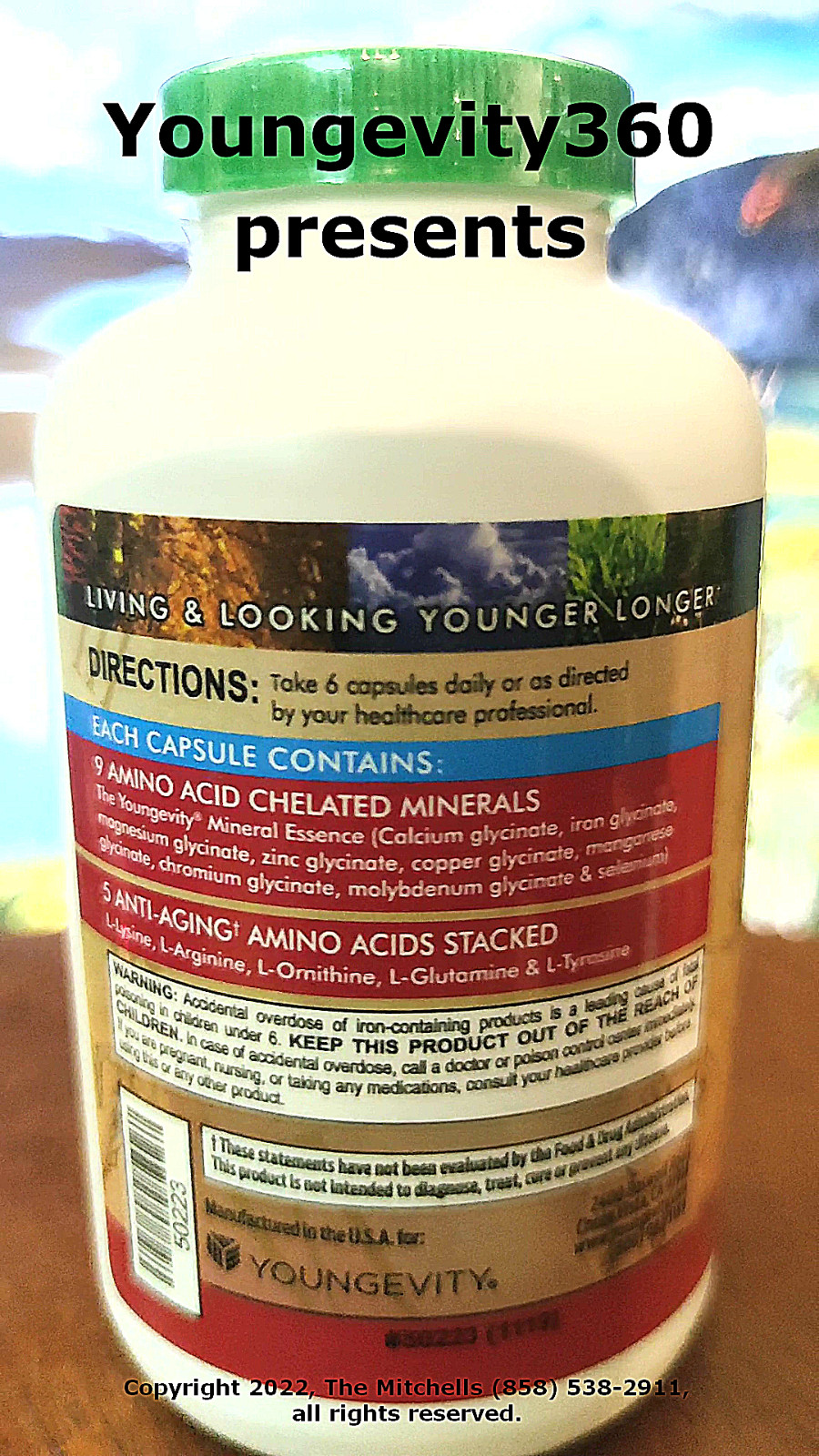 Youngevity360 Amino Acid Blend Youth Complex, was called Youth Complex – 180 cap