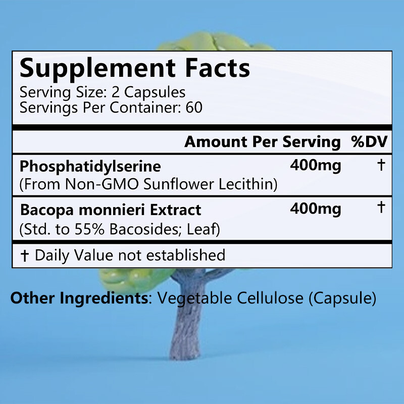 Phosphatidylserine Capsules-Healthy Brain-Concentration-Cognitive Energy