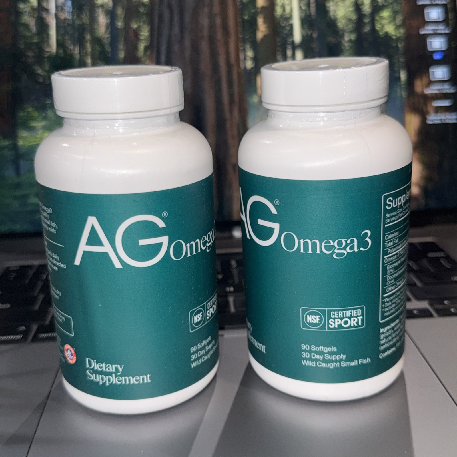 AG 1 Athletic Greens Omega 3 Supplement 90 Softgels Each Container (2 Pack) 🚛