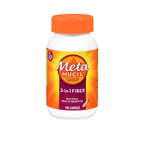 Metamucil Multihealth Fiber Capsules 160 caps By Metamucil