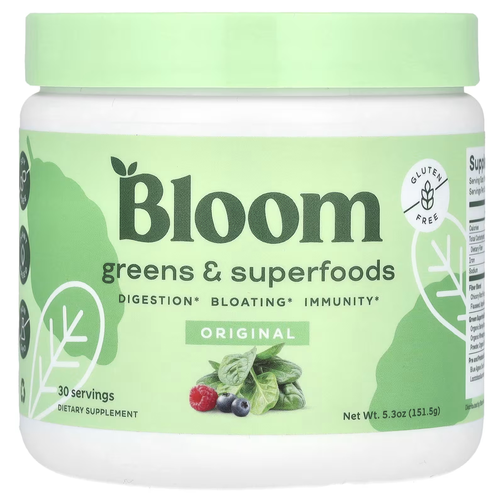 2 X Bloom, Greens & Superfoods, Original , 5.3 oz (151.5 g)