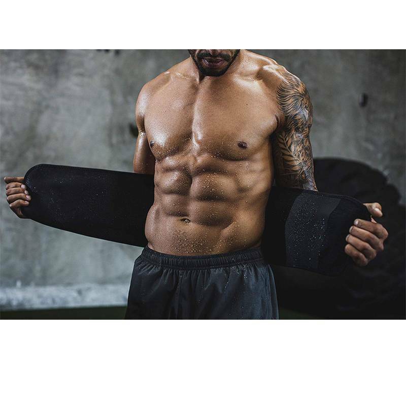 Men’s Abdomen Fat Burner Belly Compression Body Shaper Waist Trainer Sweat Belt