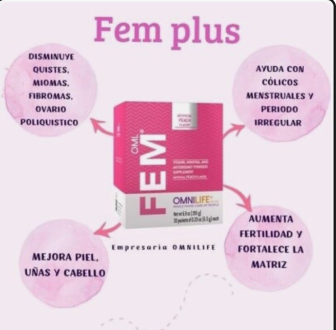 OML Fem Omnilife Sabor Durazno Box with 30 Sachets