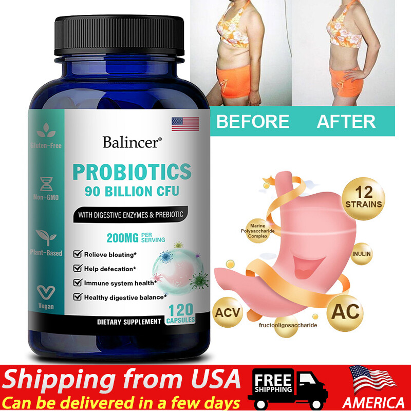 Probiotics for Men and Women | 90 billion CFU | Non-GMO | Vegetarian