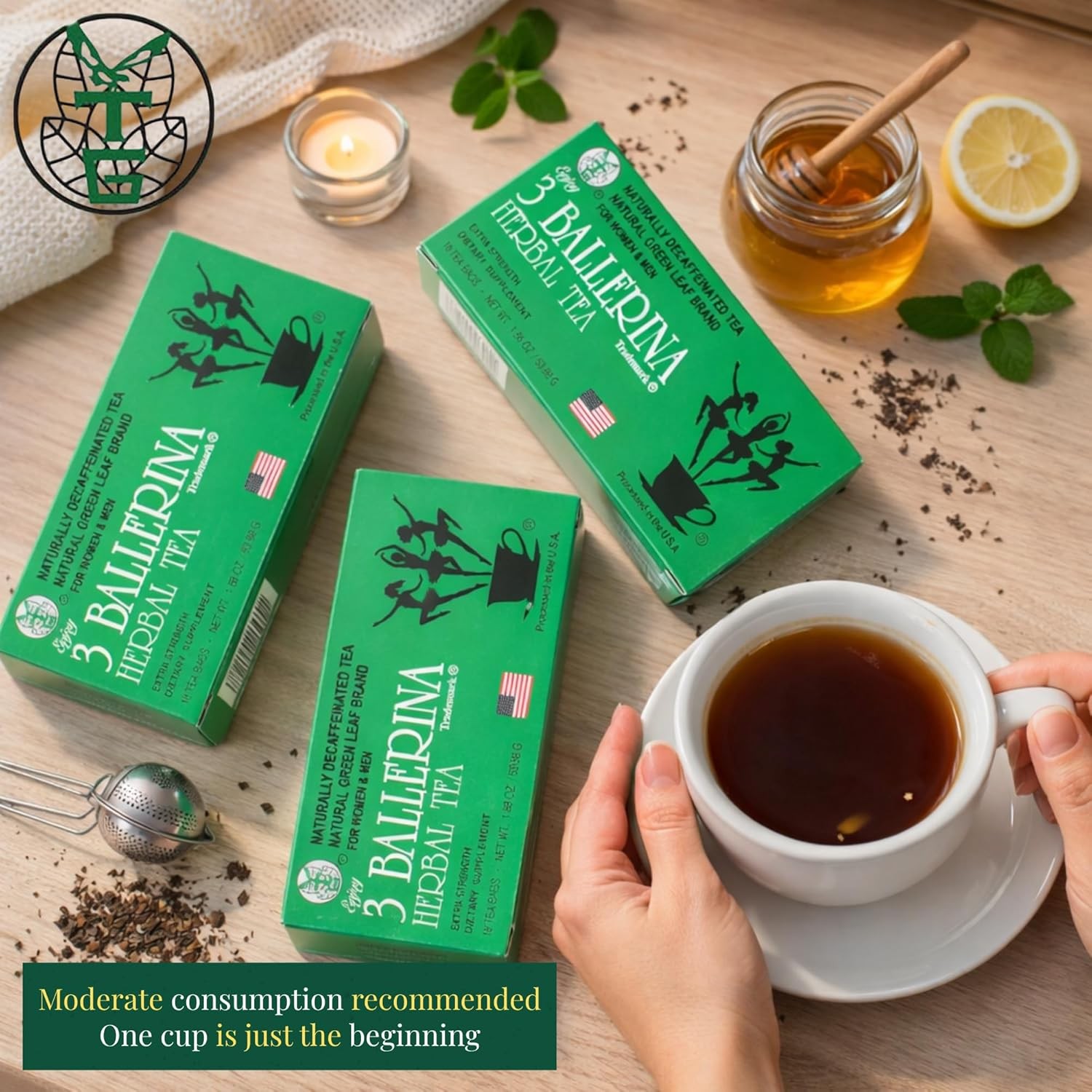 3 BALLERINA TEA DIETERS DRINK EXTRA STRENGTH, 1.88oz 18 Count(3 BOXES)
