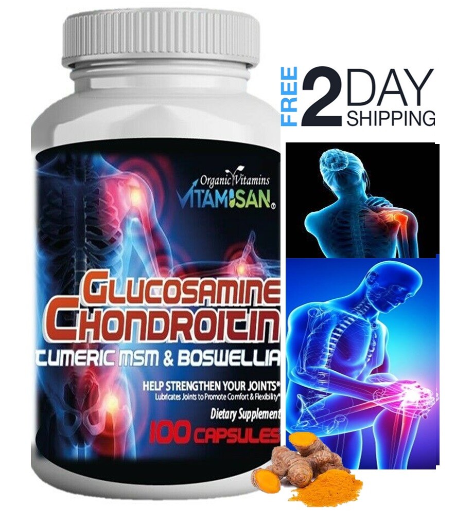 Glucosamine boswellia ORIGINAL best anti inflamatory natural Turmeric 100 flex