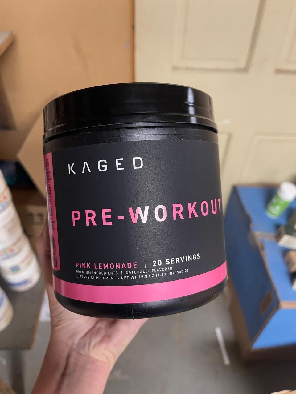Kaged Pre-Workout, Pink Lemonade, Servings 20 expiration by 06/2026