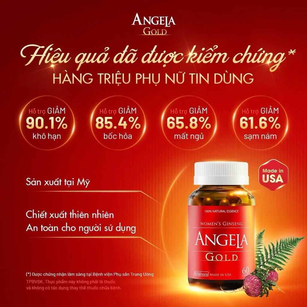 2 Boxes Angela Gold Premium Herbal Extract – 1 Box (60 Capsules) – USA Made