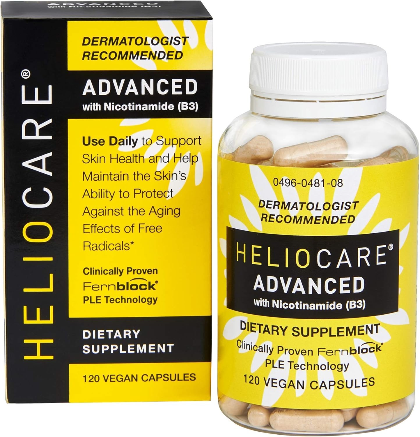 Heliocare Advanced Niacin B3 Supplement: Fernblock PLE Extract 240mg Per…