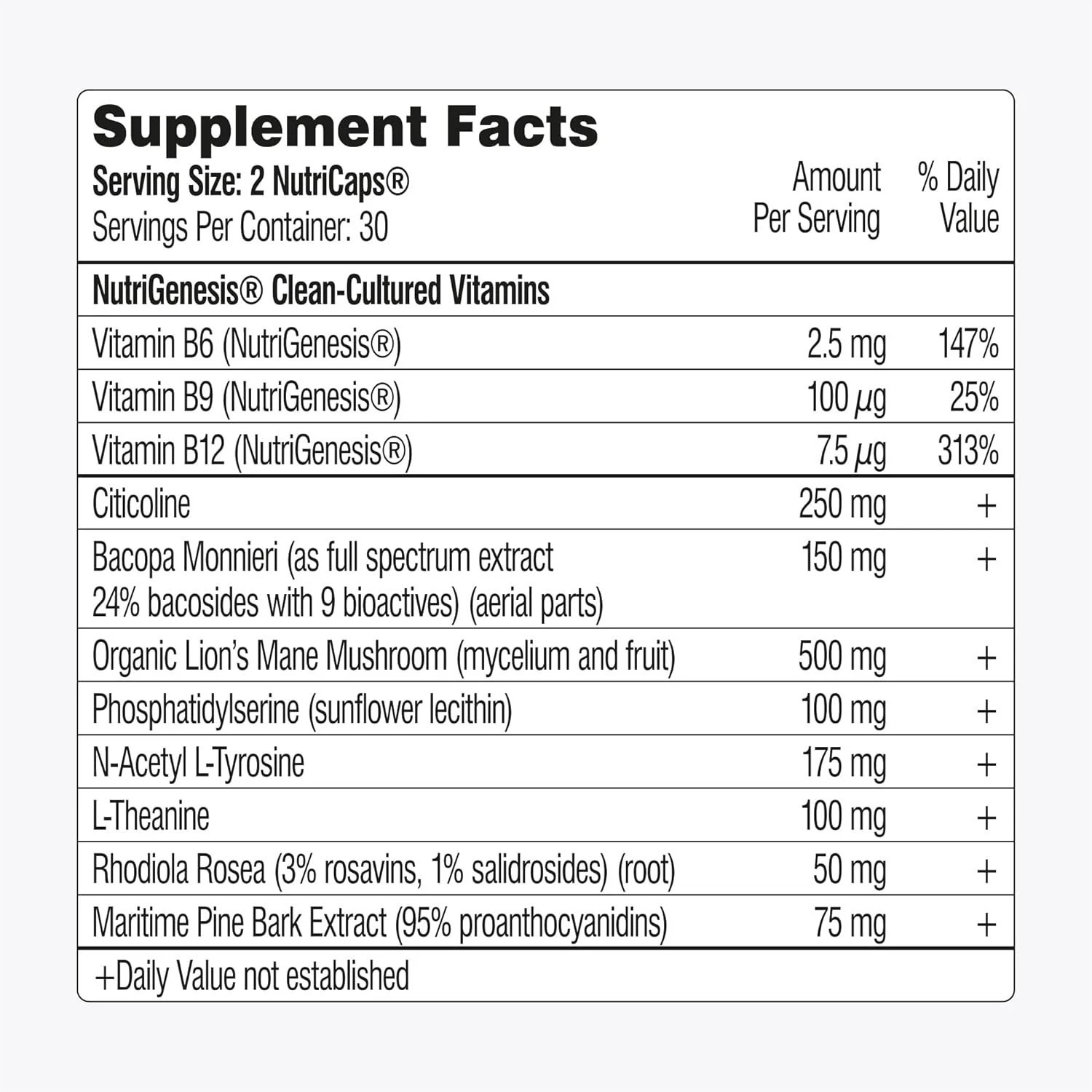 Universal Nootropic™ Brain Booster Supplement for Focus