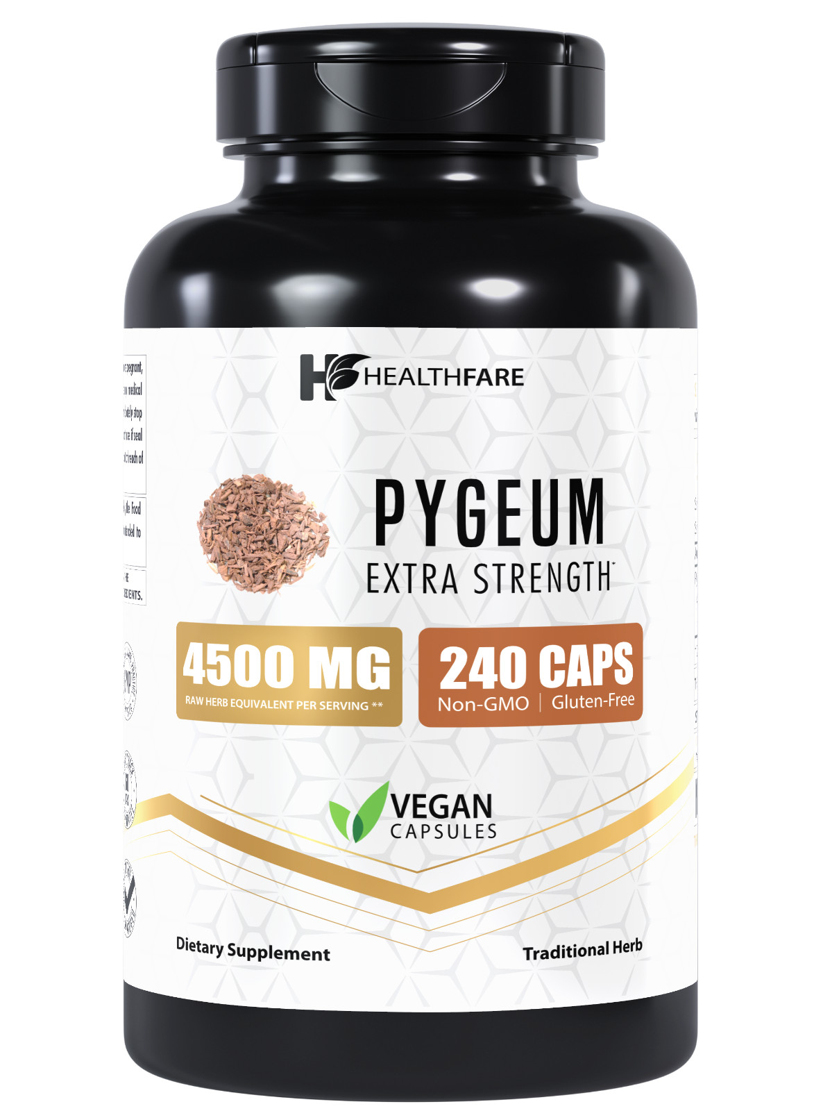 Pygeum Bark Extract Supplement 4500mg | 240 Capsules Prostate Health HEALTHFARE