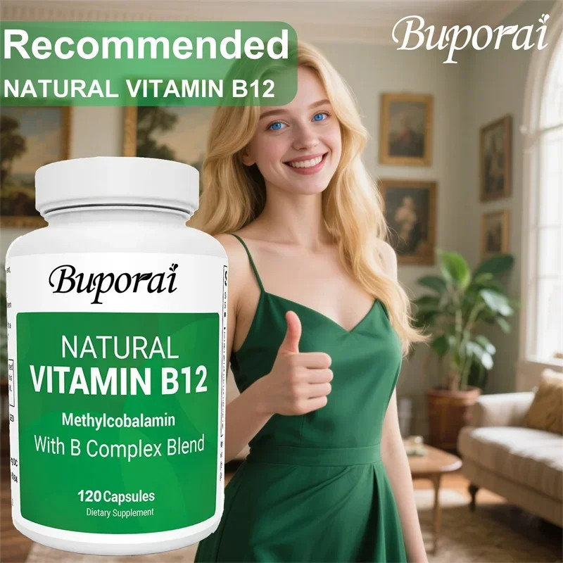 Vitamin B12 with B Complex Blend 240pcs, Brain Health, Improve Mental Clarity
