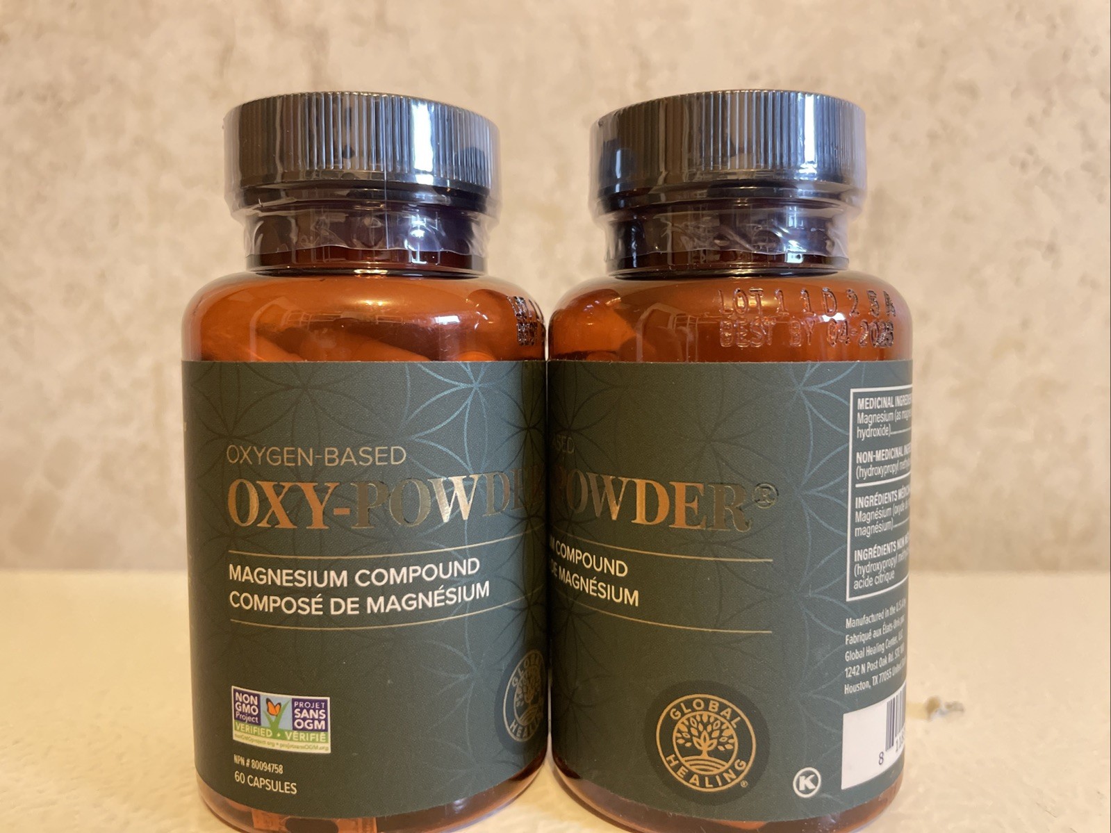 Oxy-Powder Oxygen Based Magnesium Cleanse Constipation Bloat 60ct 2028