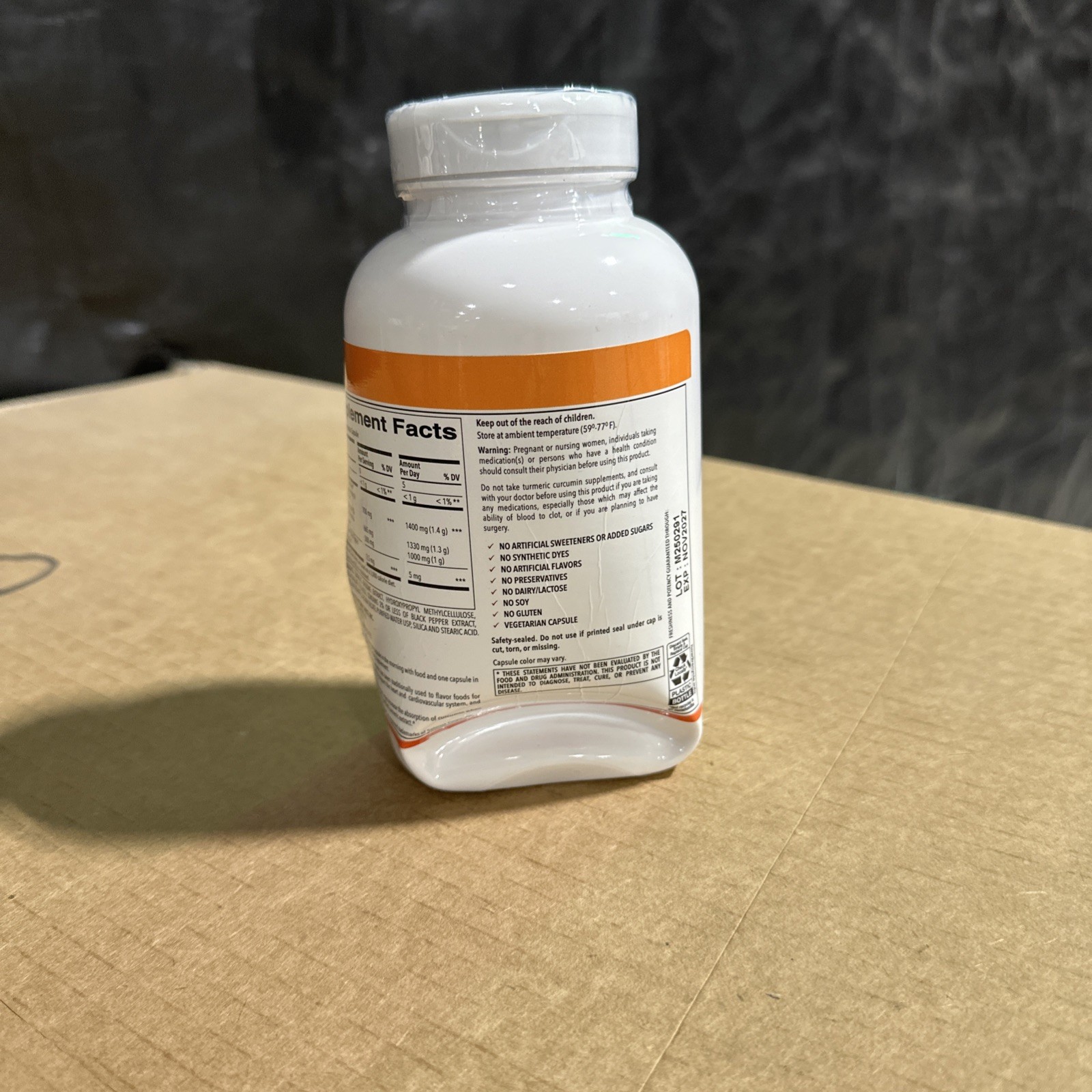 Member’s Mark Turmeric Extract Dietary Supplement Capsules 180 Count EXP 08/2027