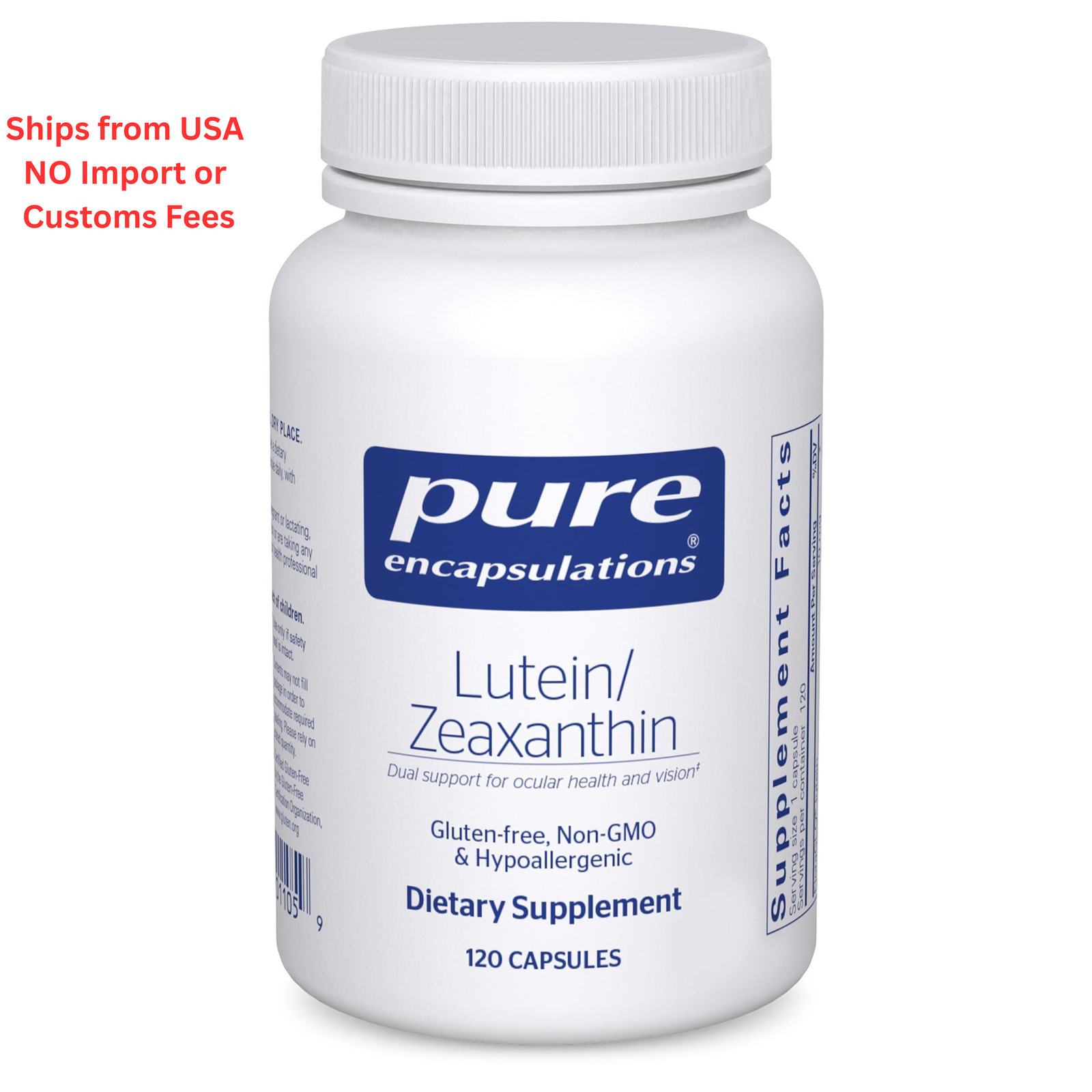 Pure Encapsulations Lutein & Zeaxanthin – Supports 120 Count (Pack of 1)