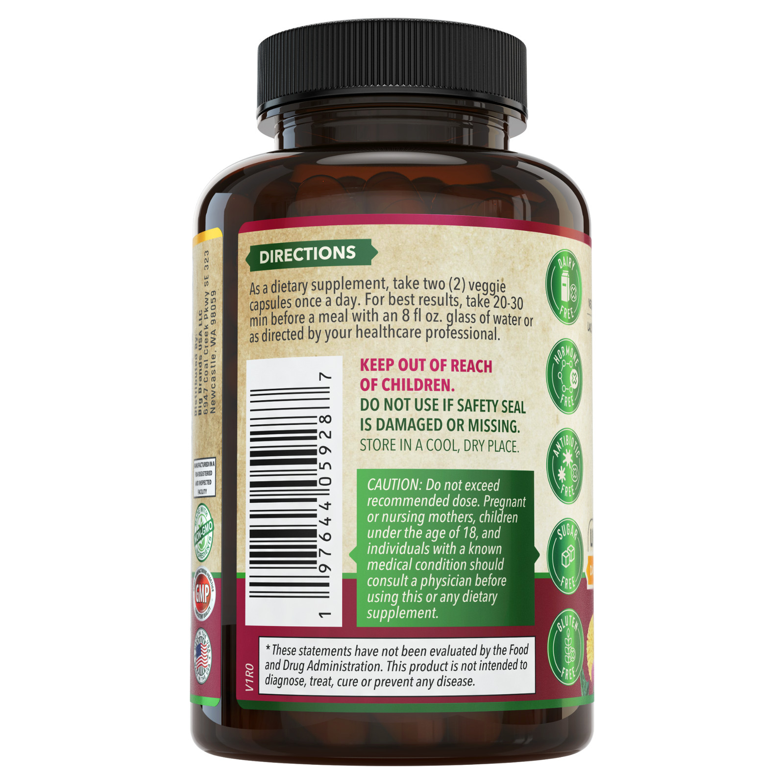 Liver Cleanse Detox & Repair Formula with Turmeric & Milk Thistle. 45 Day Supply