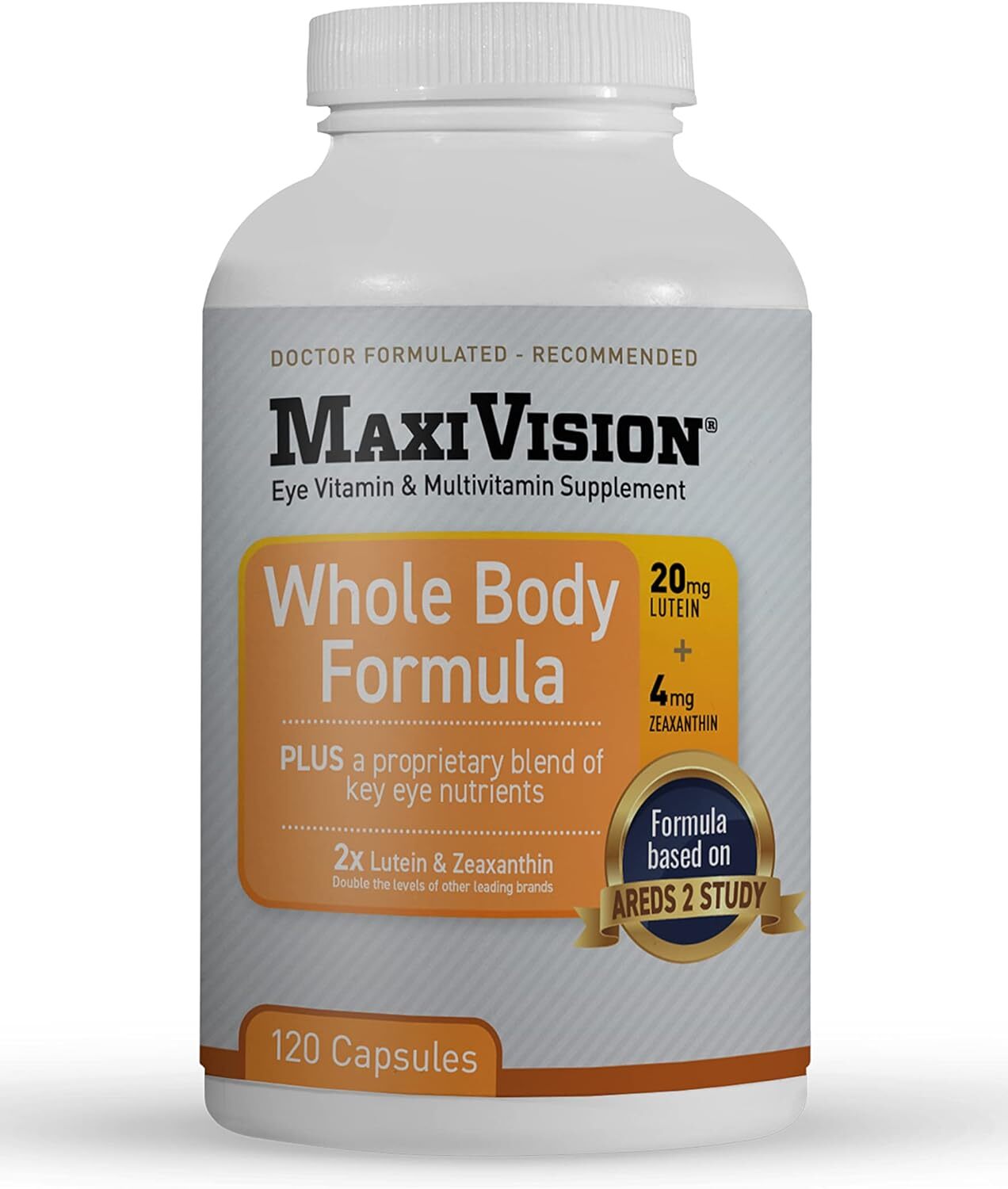 MaxiVision® AREDS 2 Whole Body Formula Eye Vitamins Lutein Zeaxanthin 120ct.