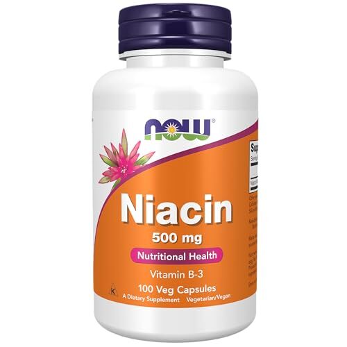 NOW FOODS Niacin 500 mg 100 Capsules