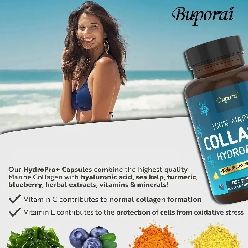 Hydrolyzed Collagen 120pcs, Promote Collagen Production, Maintain Skin Health